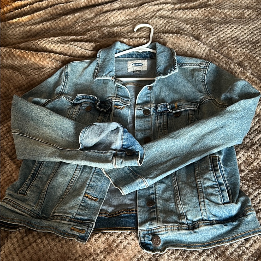 Painted “mama” Jean jacket